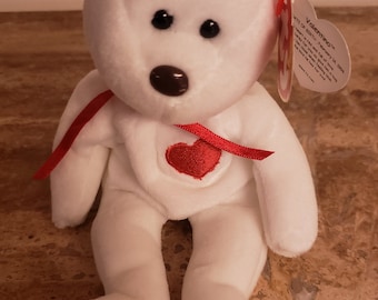 Vintage ty beanie babies valentino uit 1993 met fouten