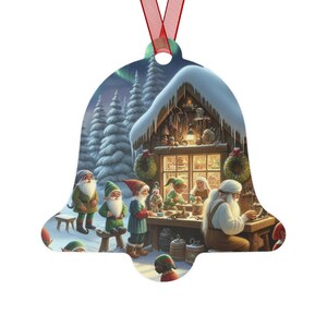 Festive Metal Ornaments - Holiday Decor, Christmas Gift, Tree Decoration