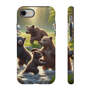 Wildlife Adventure Phone Case - Protective Bear Design, Nature Lover Gift, Animal Aesthetic, Eco-Friendly, Rugged Case, Outdoor Enthusiast
