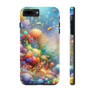 Vibrant Coral Reef Phone Case, Ocean Phone Case, Colorful Sea Life Protection, Gift for Ocean Lovers, Beach Decor