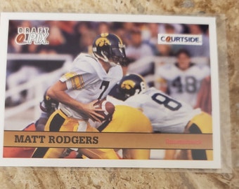 1992 Courtside draft pix nfl football card #71 Matt Rodgers