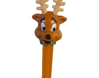 Distributore di Pez vintage a forma di renna marrone