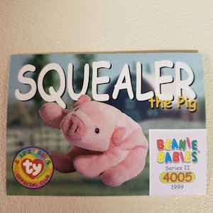 tarjeta coleccionable oficial del club ty beanie babies
