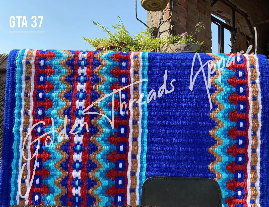 Western Saddle Blanket Saddle Pad Horse Show Life Ranch Etsy