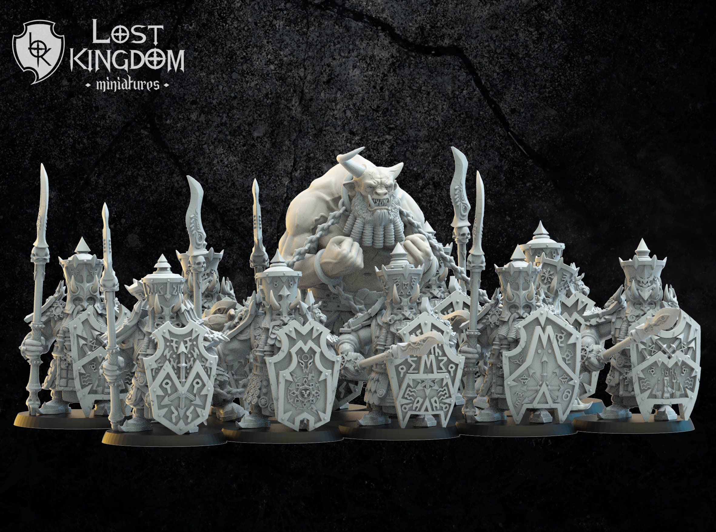 Infernal Dwarf Immortal Guard - Lost Kingdom Miniatures