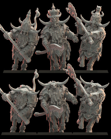 Bull Centaur Infernal Dwarf Magmhorin - Lost Kingdom Miniatures - Etsy