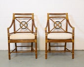 McGuire Rattan Target High Back Chairs