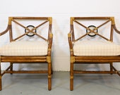 McGuire Rattan Target Back Chairs