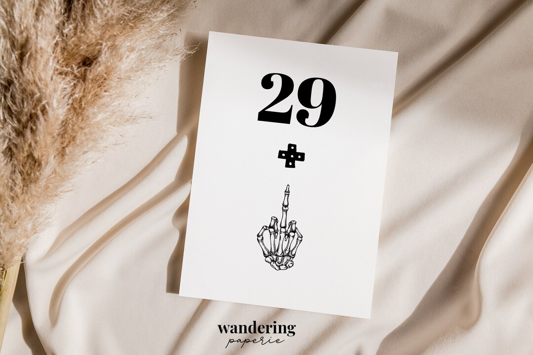Printable 30th Birthday Card Template, Funny 30th Birthday Card, Thirty ...