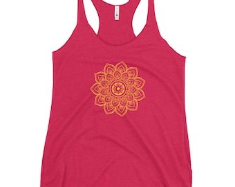 Gift for mom, tank top for women with mandala, birthday gift, gift for Valentine's Day