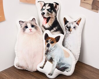 Custom Pet Pillow | Personalized Picture Pillow | Custom 3D Dog Pillow | Decorative Pillow | Pet Memorial Pillow | Pet Lover Gift Home Decor