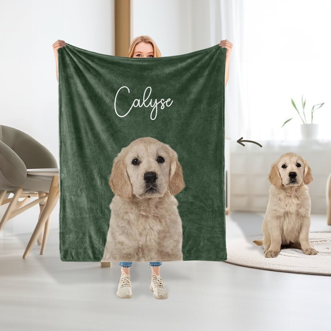 Custom Pet Photo Blankets Personalized Dog Blanket With Photo Dog