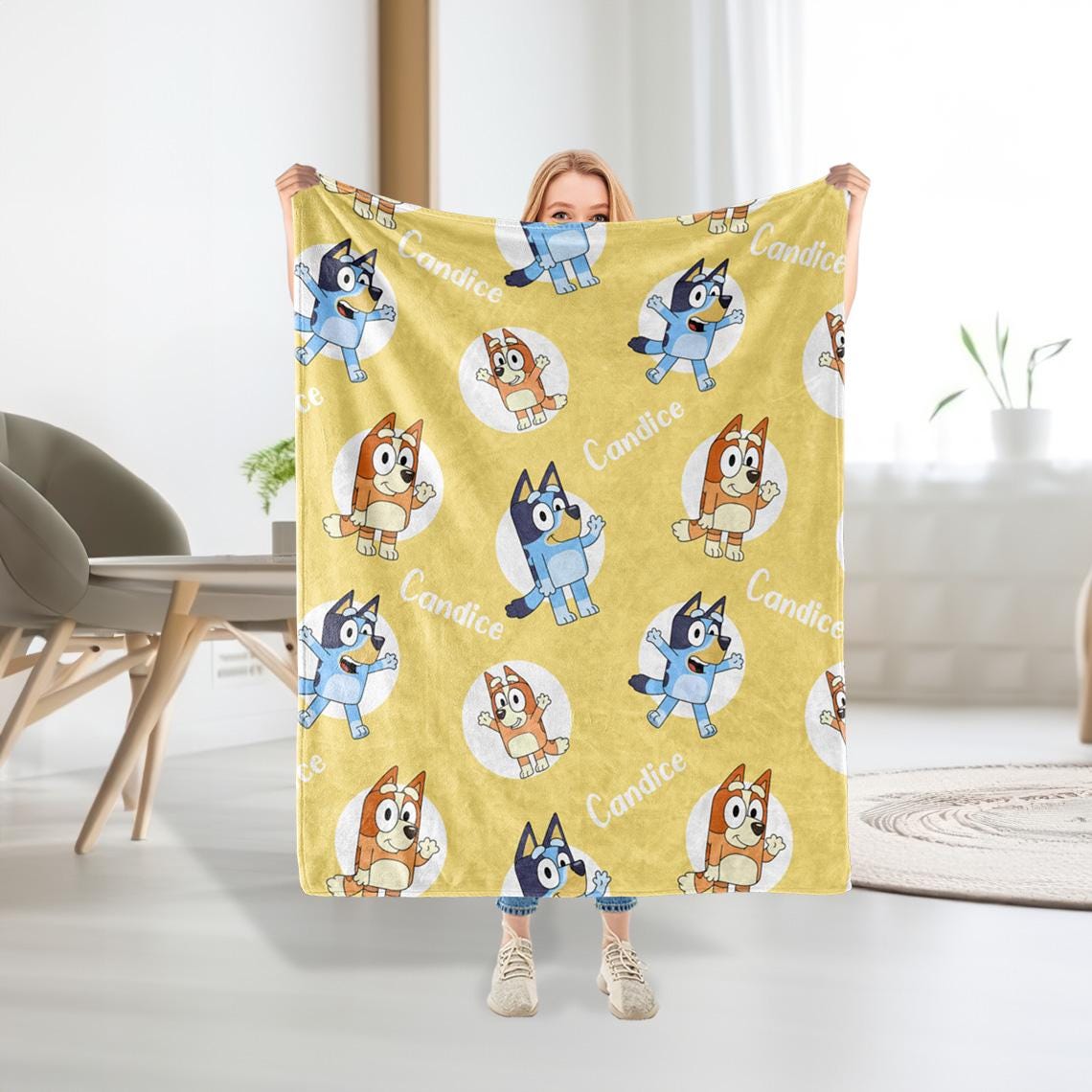 Discover Personalized Blueydad Throw Blanket