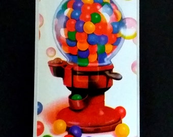 LISA FRANK Etiqueta para interruptor de máquina expendedora de chicles 1983