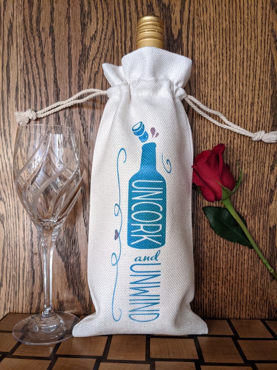 Fabric Wine Bag Wine Tote Wine Gift Bag Wine Gift Funny