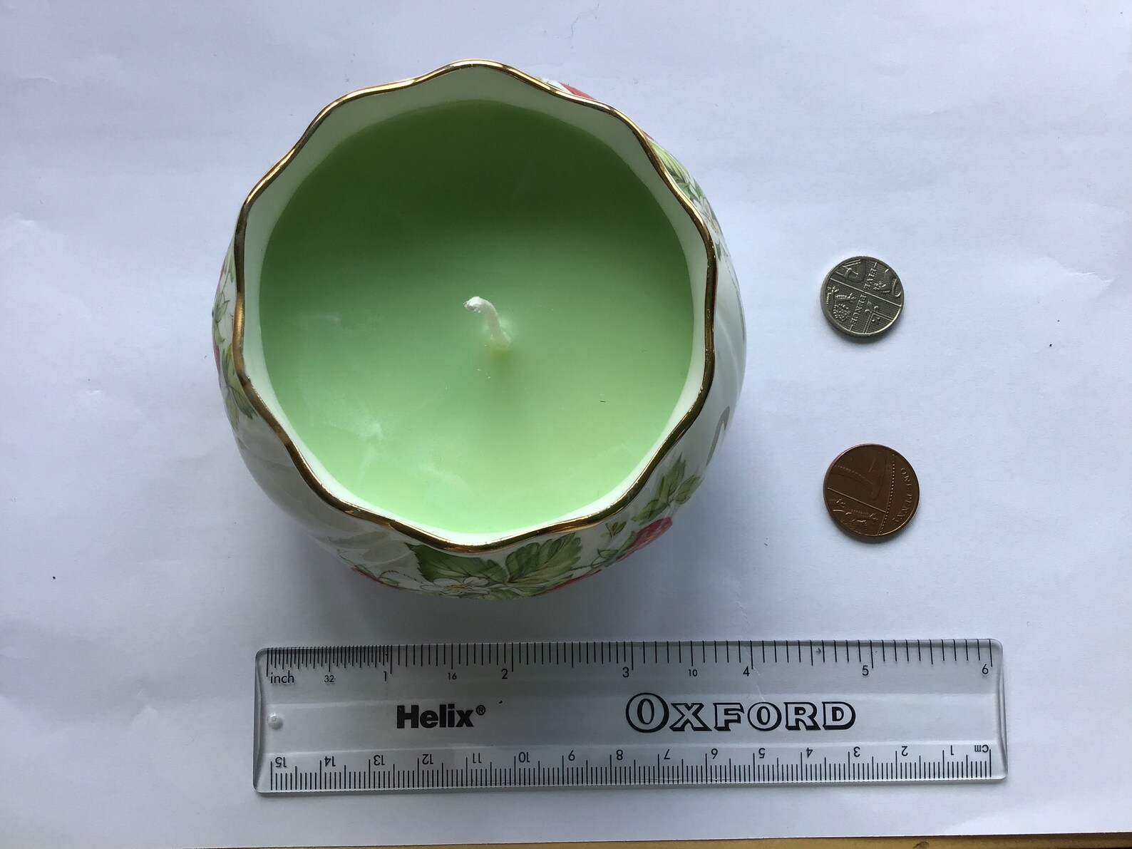Mint scented green candle Etsy