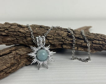 STELLA DEL MATTINO - collana con pietra naturale; diverse pietre disponibili; gioielli fatti a mano; personalizzabile; pietre semipreziose