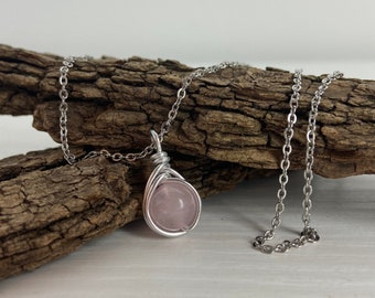 SKY RAIN - natural stone necklace; customizable necklace with different stones, handmade necklace; stone jewelry