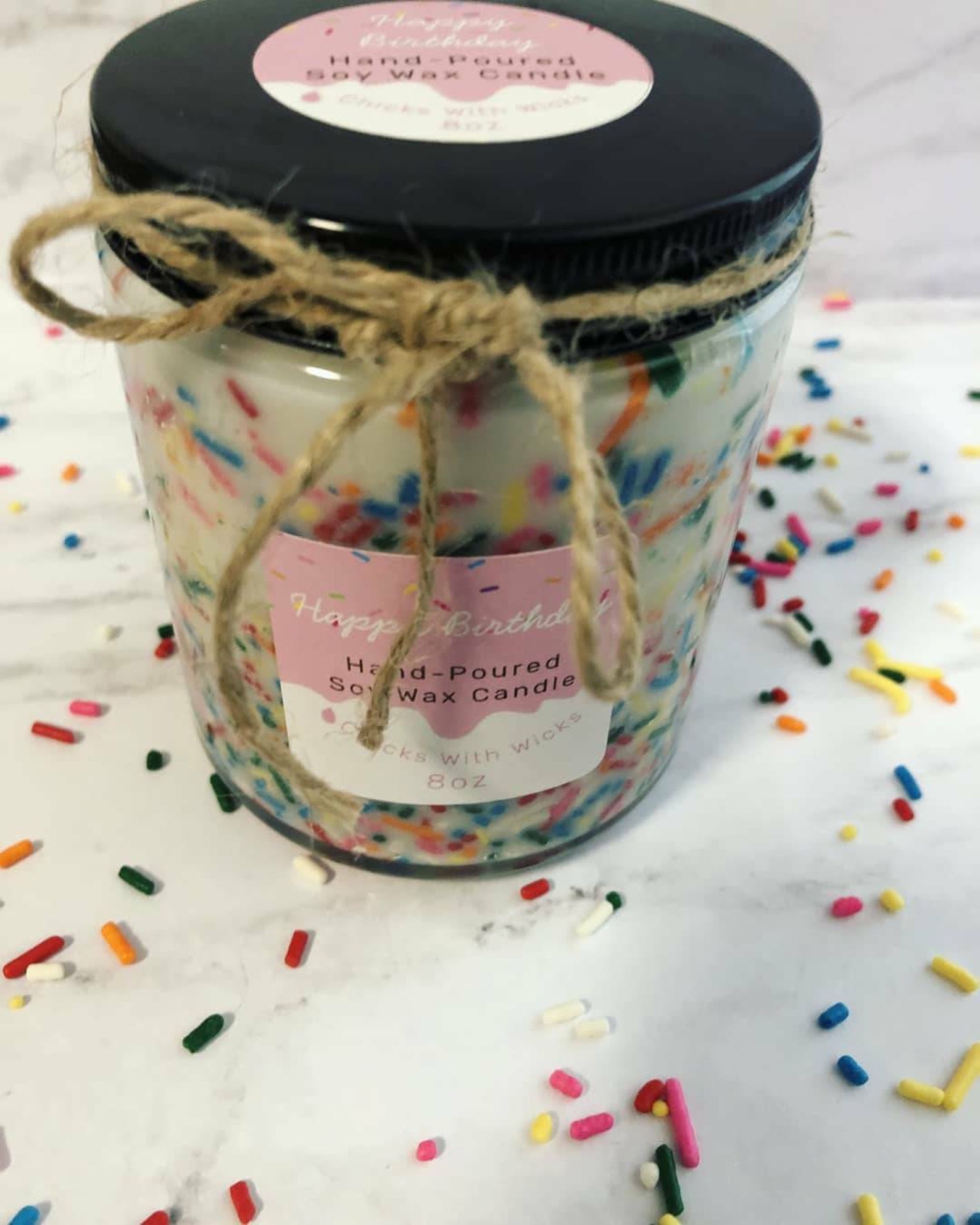 Birthday Cake Scented Soy Candle Birthday Gifts Best Etsy