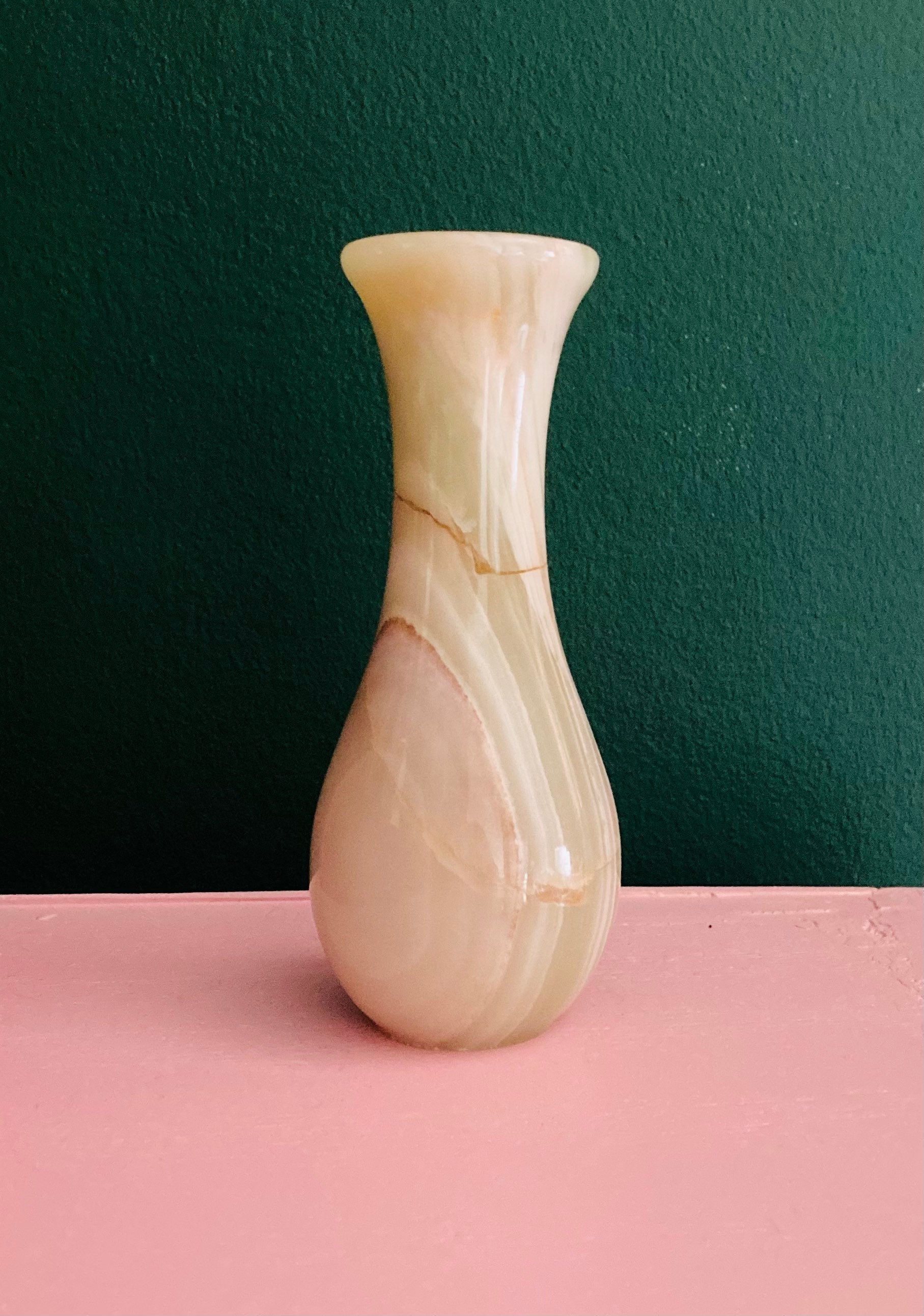 Vintage Onyx vase Etsy