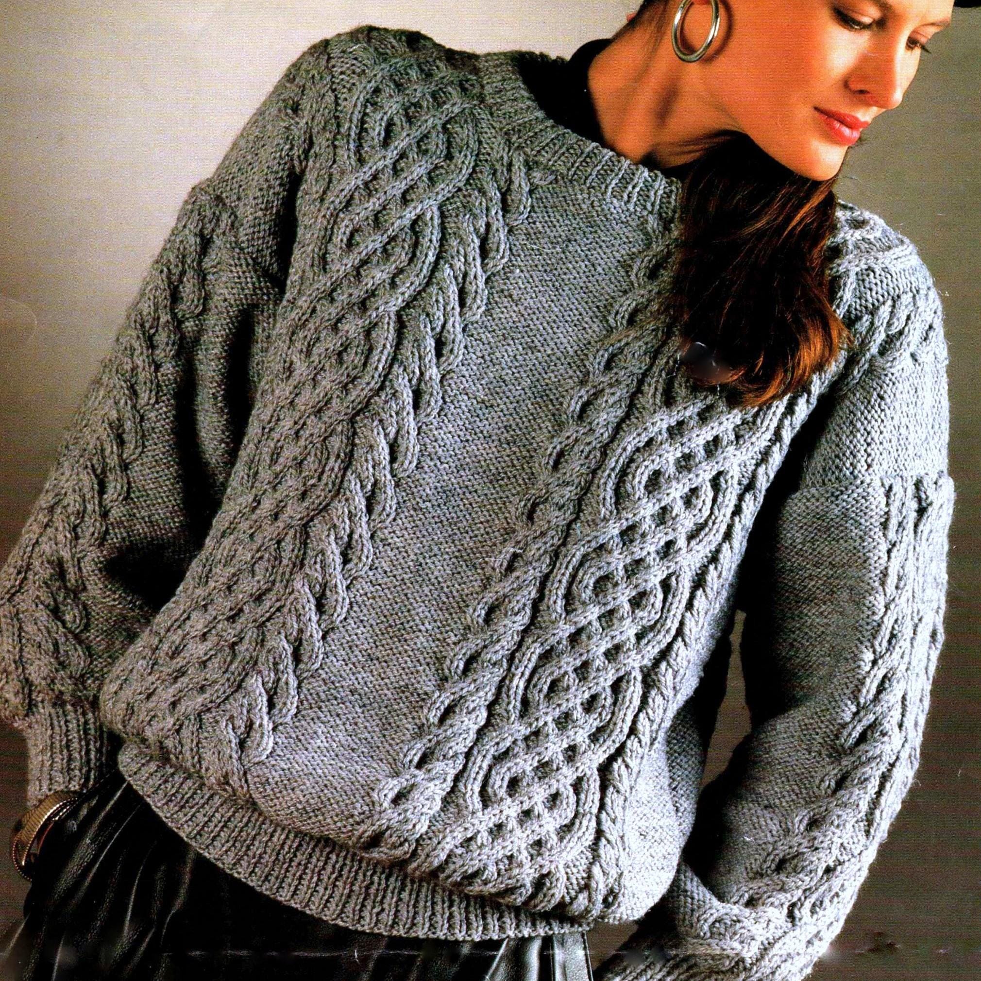 Aran Sweater - Etsy