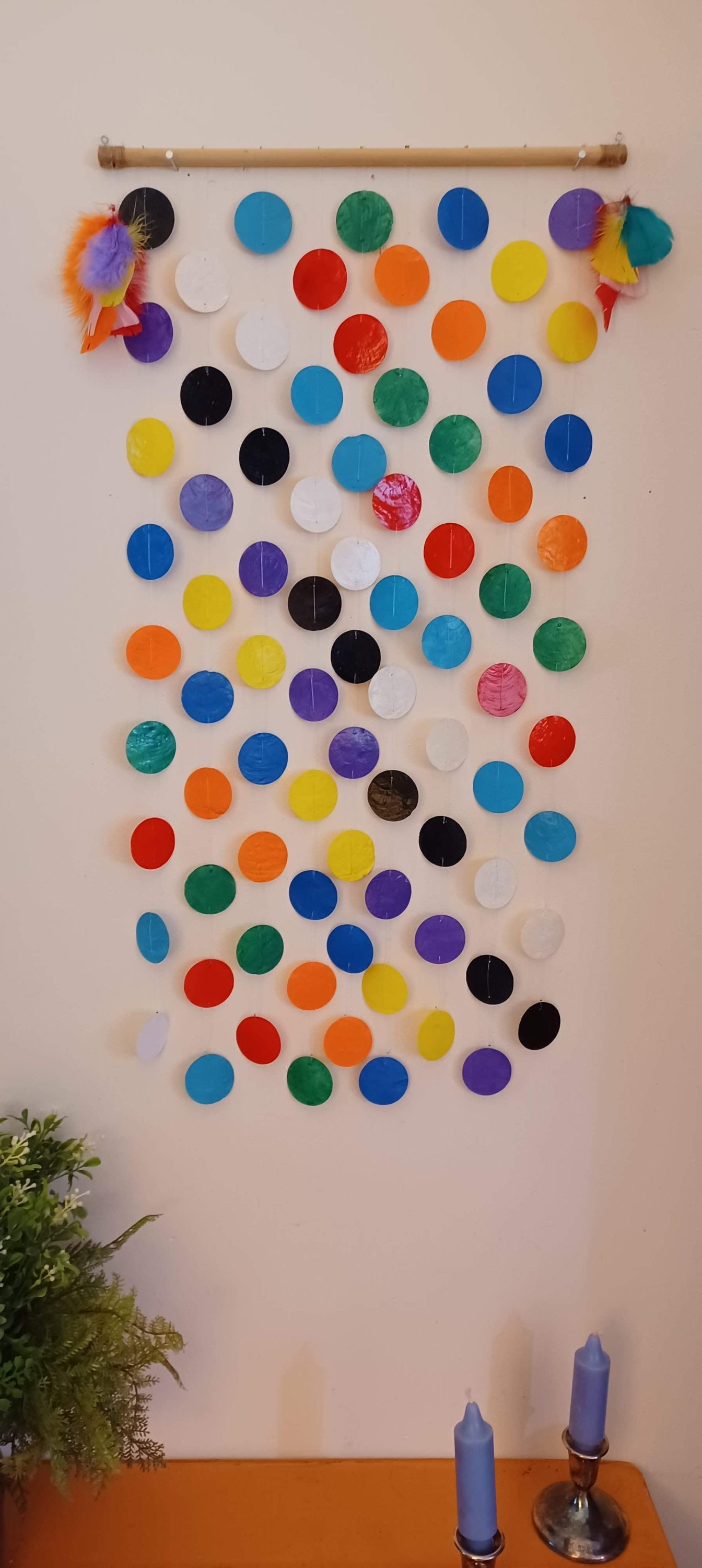 Capiz Shell Wall Art, Boho Decor Etsy