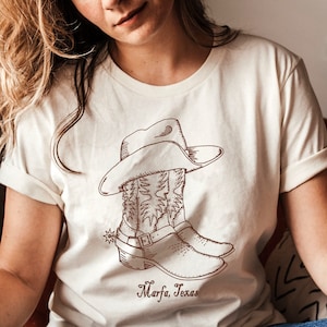 Marfa Texas Shirt Ranch Dressing Marfa Shirt Boots Hat Cowgirl Cute Texas Shirt Unisex Marfa Shirt Ladies Vintage Texas Shirt