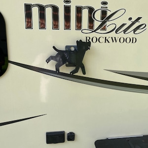 DOG towel rack. Camper RV.