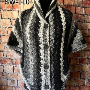 Shawl - Black, Gray & Lt. Gray