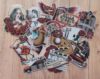 My Chemical Romance Revenge Era Flash Tattoo Sticker Pack