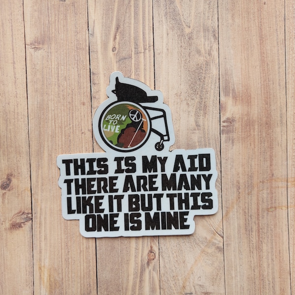 This Is My Aid Vinyl Covered Sticker