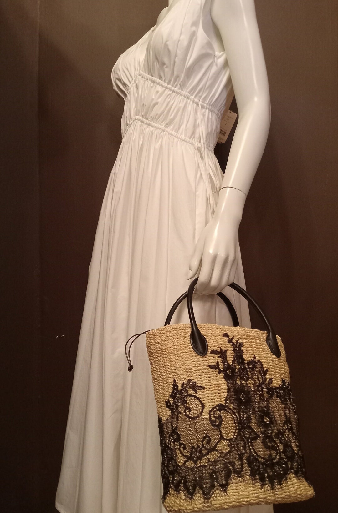 Juliette Straw Satchel