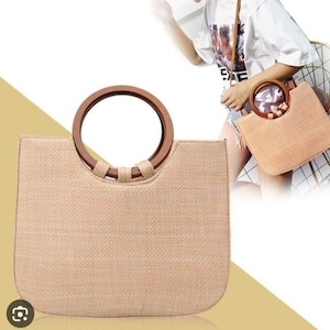 DIY Wood Rings Handbag Handle Stained & Finished LG Bangle O-ring ...