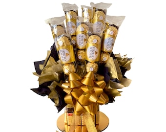 Candy Arrangement, Ferrero Rocher Bouquet. Chocolate Arrangement.