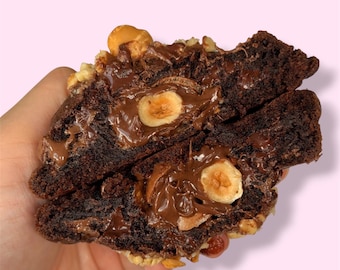 Ferrero Rocher Stuffed Chocolate Cookie