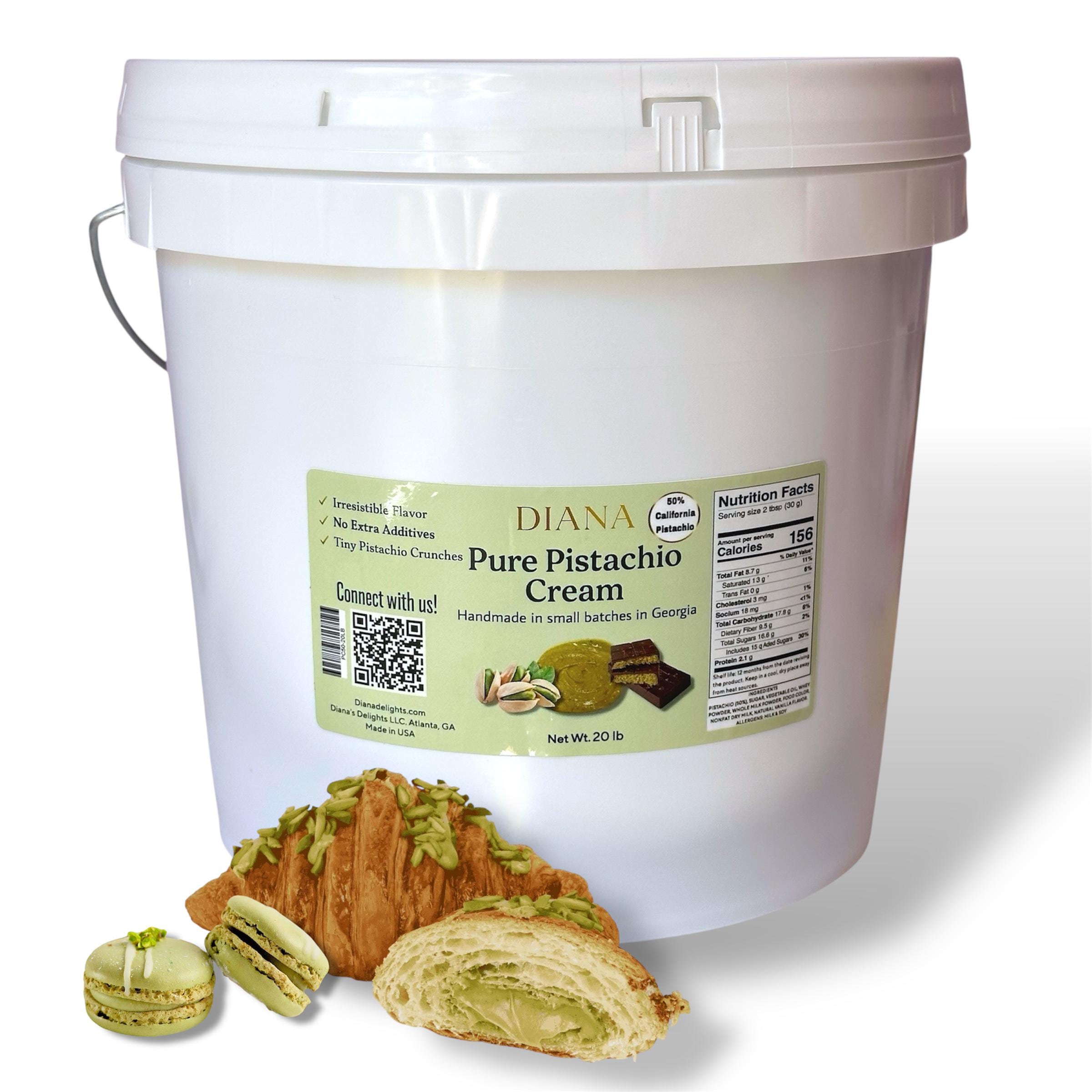 20lb 50% Pistachio Cream: Dubai Chocolate Filling, Pastry