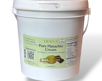9 lb Pistachio Cream: 50% Pistachios, Dubai Chocolate Filling Pistachio Spread
