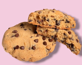 Homemade Chocolate Chip Cookies | Freshly Baked Cookies | Gourmet Cookie Gift Box | Soft Chewy Cookies | Small Batch Dessert