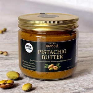 Bare Pistachio Butter - 100% California Pistachio.