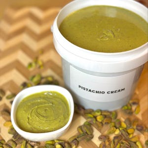3.5 lb PISTACHIO CREAM, 50% pistachio, Dubai chocolate pistachio cream