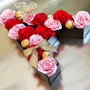 Personalized Floral Letter Box: Ferrero Rocher Chocolate Gift