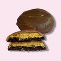 Dubai Chocolate Cookie – Pistachio Kunafa Filling