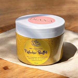 Bare Pistachio Butter - 100% California Pistachio.