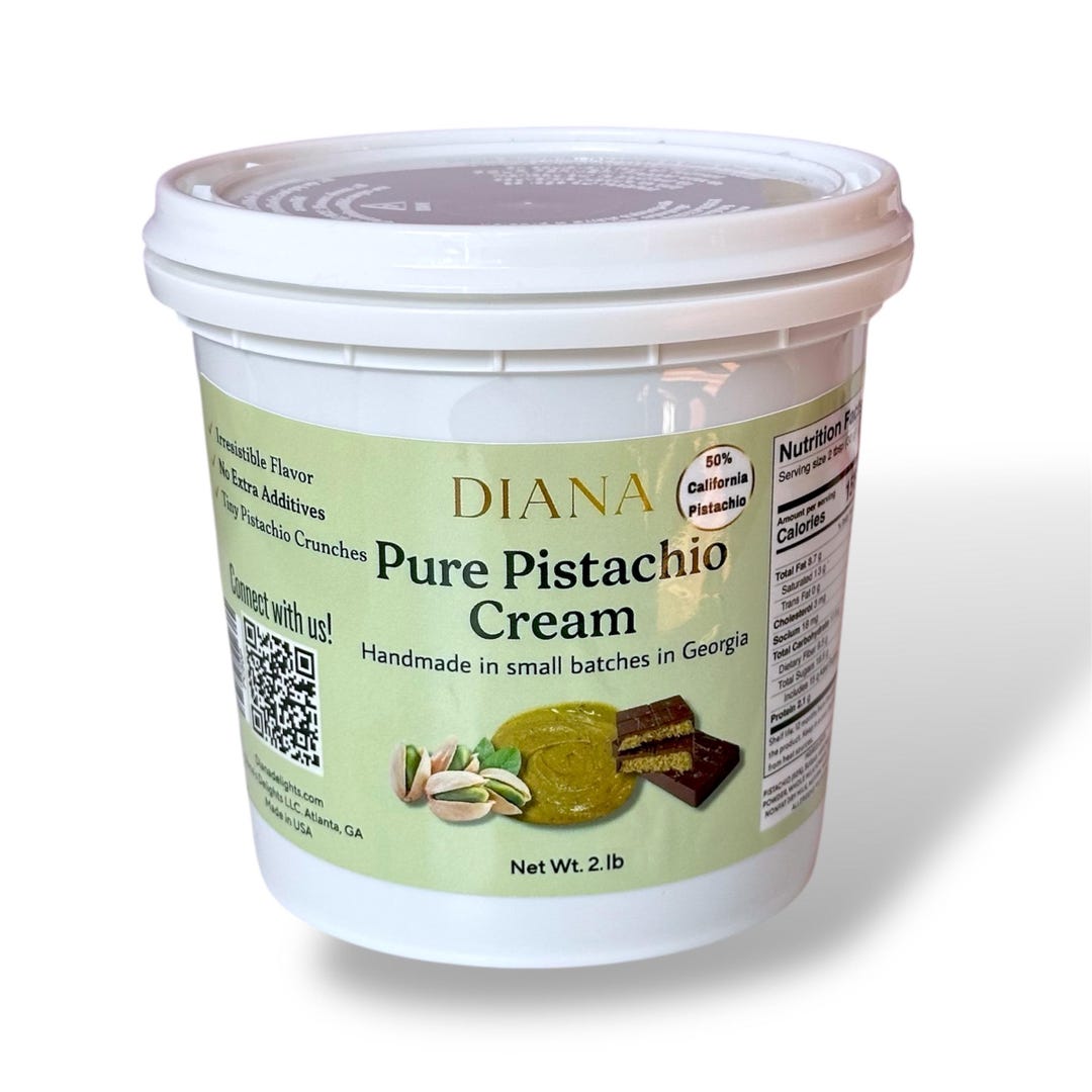 Pistachio Cream Spread 200g - Gourmet Turkish Paste For Desserts, Toast, Ice Cream-313215