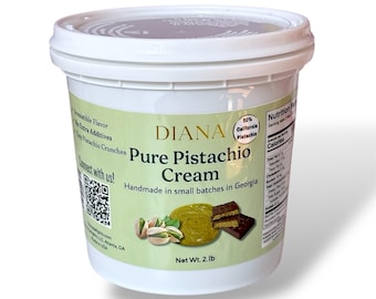 2 Lb Pistachio Cream 50% Pistachio: Dubai Chocolate Filling