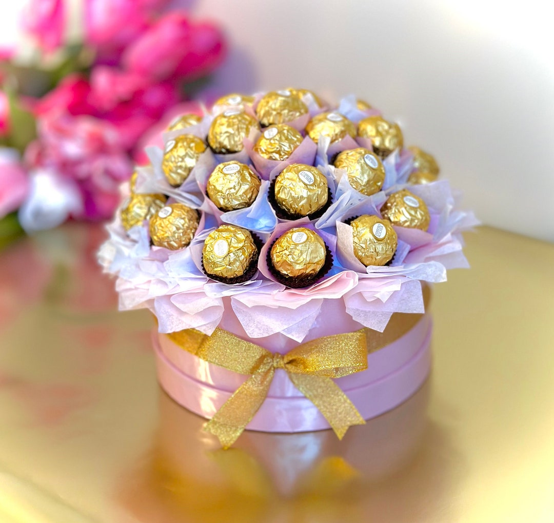 Ferrero Rocher Bouquet Box. Mothers Day Bouquet. Chocolate Bouquet. Box Bouquet. Luxury Gift
