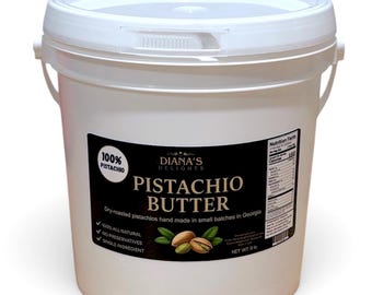 9 lb Bare Pistachio Butter - 100% California Pistachio in 1 gallons bucket.