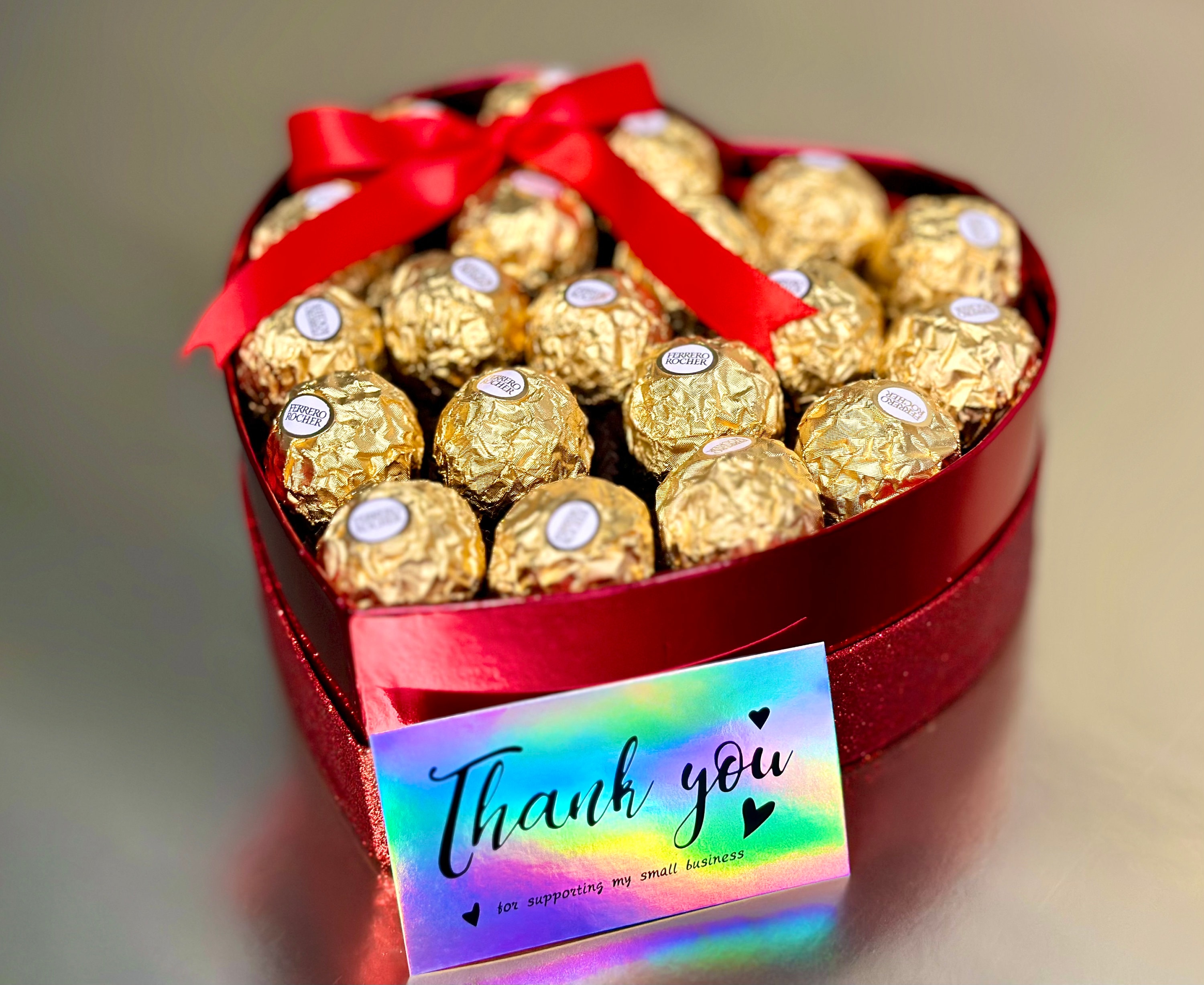 Heart Giftbox Chocolate Giftbox Ferrero Rocher Gift Valentines Day