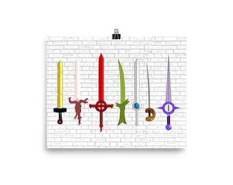 Adventure Time Sword Poster