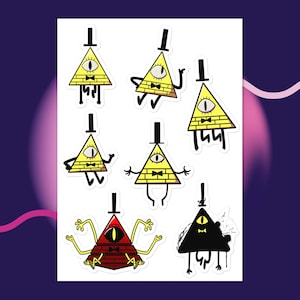 Arkusz naklejek Gravity Falls Bill Cypher